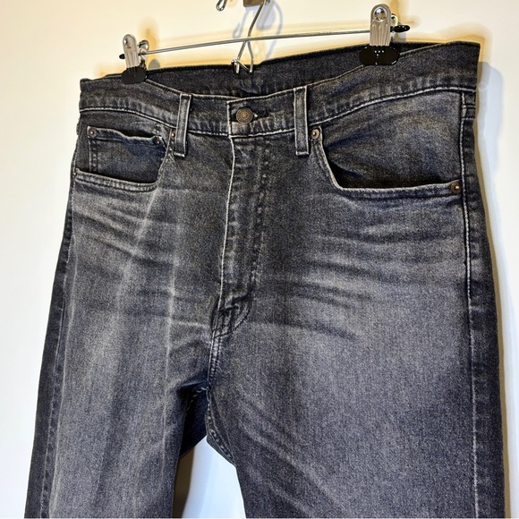 Levi's Black Straight Jean W 36 L 30 - Picture 7 of 10